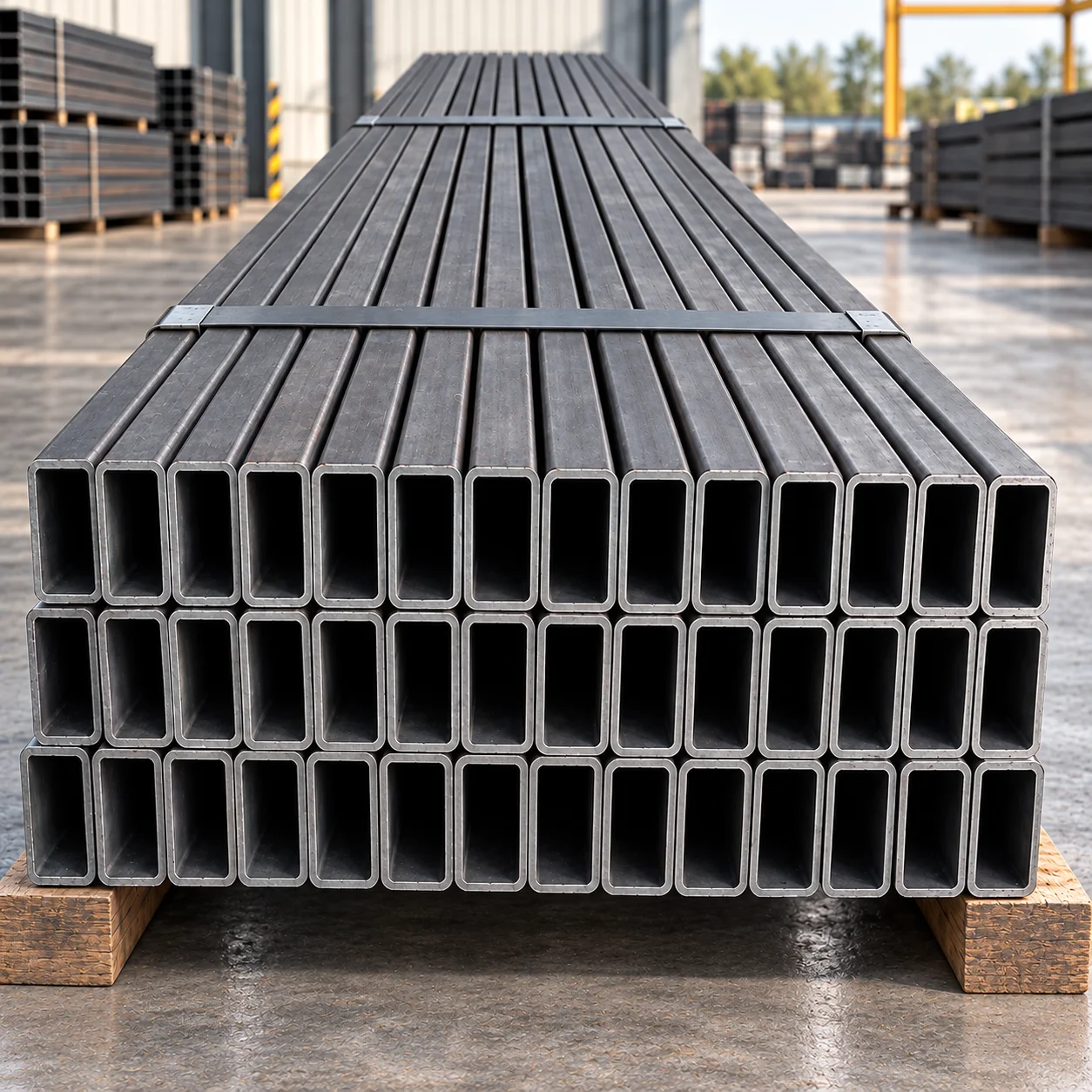 Mild Steel Rectangle Pipes manufacturing